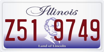 IL license plate Z519749