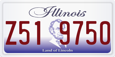 IL license plate Z519750