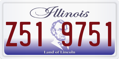 IL license plate Z519751