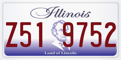 IL license plate Z519752