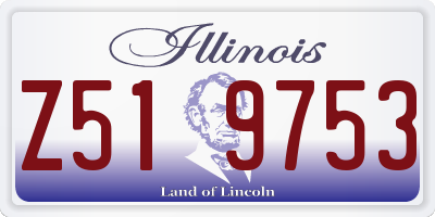 IL license plate Z519753