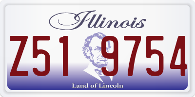 IL license plate Z519754