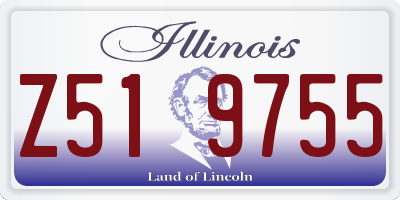 IL license plate Z519755