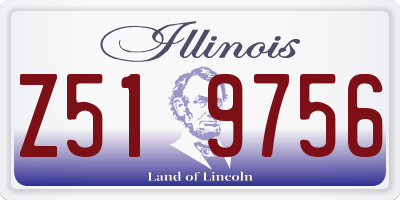 IL license plate Z519756