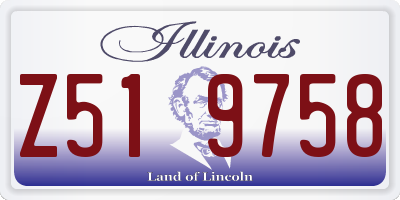 IL license plate Z519758