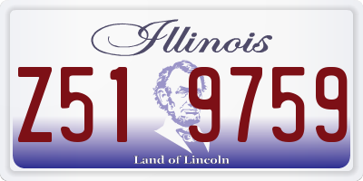 IL license plate Z519759