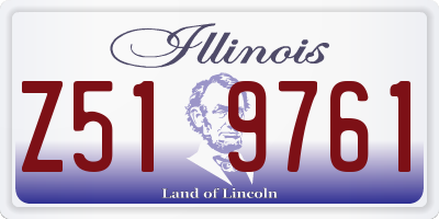 IL license plate Z519761