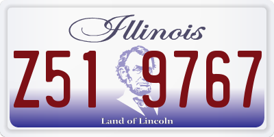 IL license plate Z519767