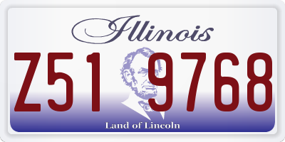 IL license plate Z519768