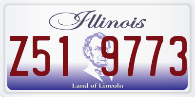 IL license plate Z519773