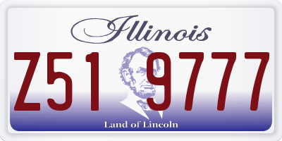 IL license plate Z519777
