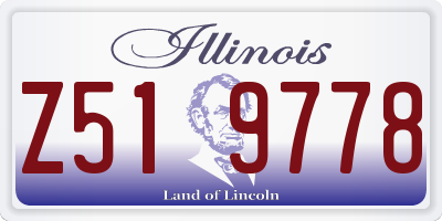 IL license plate Z519778