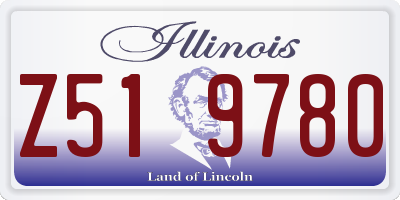 IL license plate Z519780