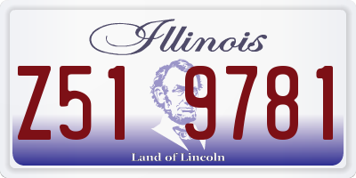 IL license plate Z519781