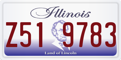 IL license plate Z519783