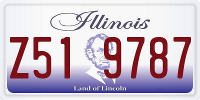 IL license plate Z519787