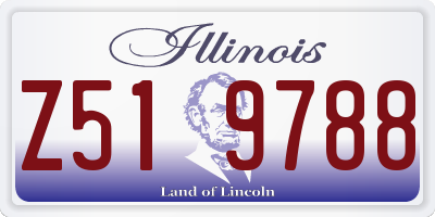 IL license plate Z519788