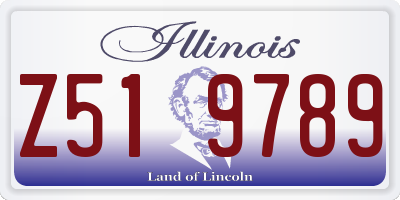 IL license plate Z519789