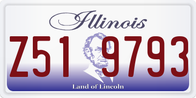 IL license plate Z519793