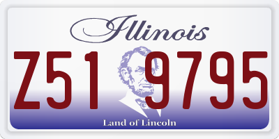 IL license plate Z519795