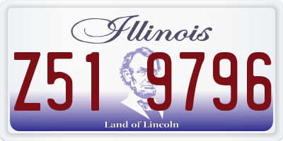 IL license plate Z519796