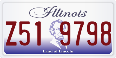 IL license plate Z519798