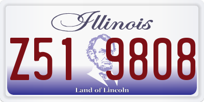 IL license plate Z519808