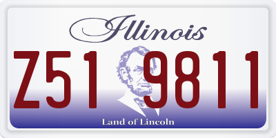 IL license plate Z519811