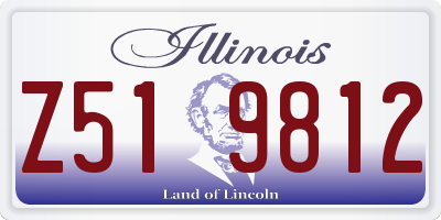 IL license plate Z519812