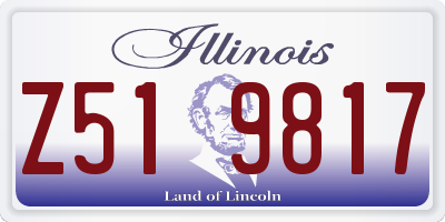 IL license plate Z519817