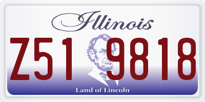 IL license plate Z519818
