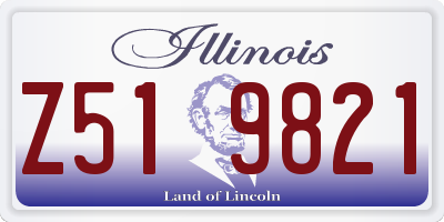 IL license plate Z519821