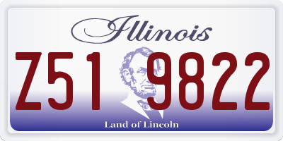 IL license plate Z519822