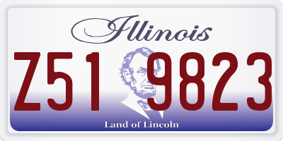 IL license plate Z519823
