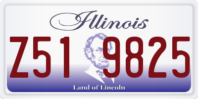 IL license plate Z519825