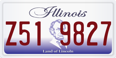 IL license plate Z519827