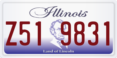 IL license plate Z519831