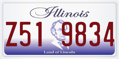 IL license plate Z519834