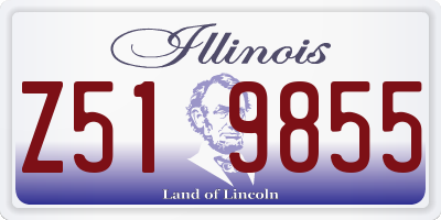 IL license plate Z519855