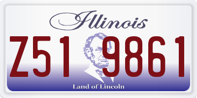 IL license plate Z519861