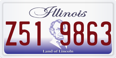 IL license plate Z519863