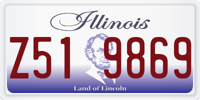 IL license plate Z519869