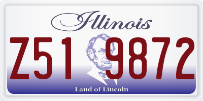 IL license plate Z519872