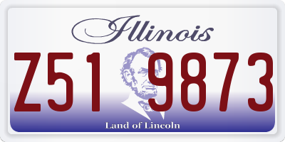 IL license plate Z519873