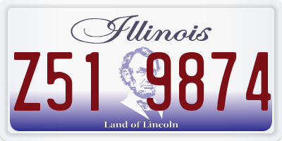IL license plate Z519874