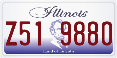 IL license plate Z519880