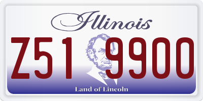 IL license plate Z519900