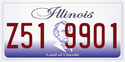 IL license plate Z519901