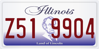 IL license plate Z519904