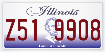 IL license plate Z519908